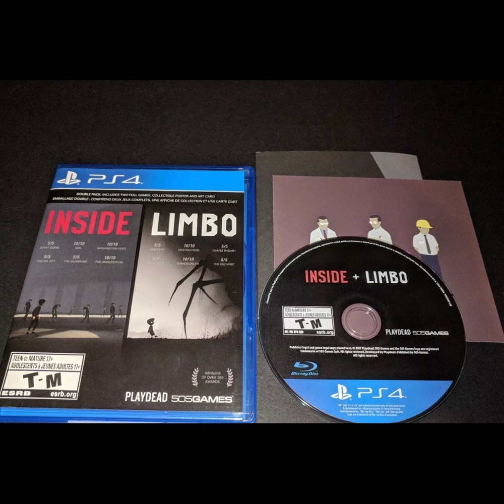 Inside/limbo ps4 games two in one
